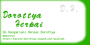 dorottya herpai business card